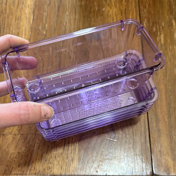 Purple Stackable Storage Bin - Picture 1 of 3